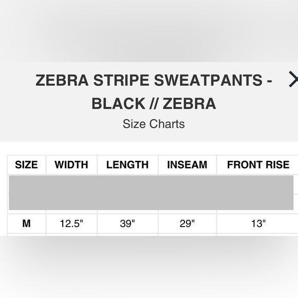 Aviator Nation - Zebra Striped Sweatpants Size M - Picture 8 of 8